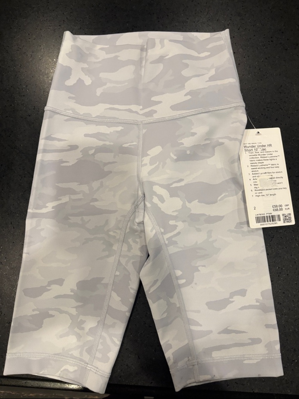 Lulu lemon Wunder Under High-Rise Camo Bike Shorts - Light Gray